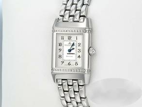 Thumbnail von Jaeger-LeCoultre Reverso Lady 265.8.08 Diamanten Edelstahl Damen Stahl Steel