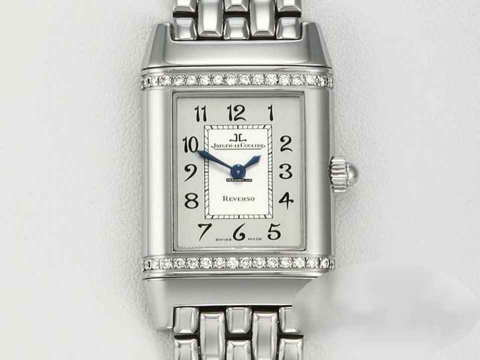  Jaeger-LeCoultre Reverso Lady 265.8.08 Diamanten Edelstahl Damen Stahl Steel 