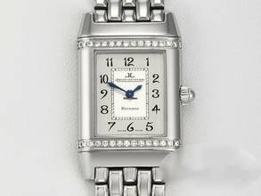 Thumbnail von Jaeger-LeCoultre Reverso Lady 265.8.08 Diamanten Edelstahl Damen Stahl Steel