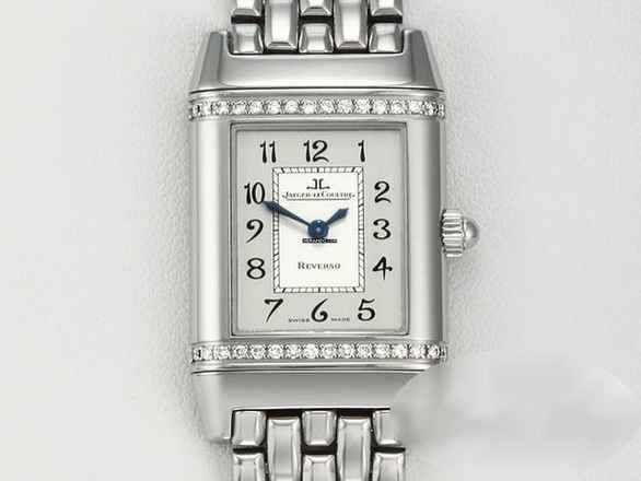  Jaeger-LeCoultre Reverso Lady 265.8.08 Diamanten Edelstahl Damen Stahl Steel 