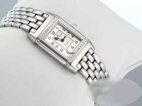 Thumbnail von Jaeger-LeCoultre Reverso Lady 265.8.08 Diamanten Edelstahl Damen Stahl Steel