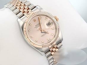 Thumbnail von Rolex Datejust 36 36mm 116231 2011 Lc010 Stahl Rosegold 750 Diamanten Automatik