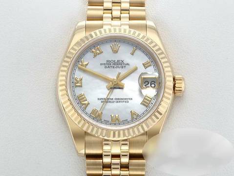  Rolex Datejust 31 31mm Medium 178278 Gelbgold 750 Perlmutt Automatik 18kt Yellow Gold Damen Mother Of Pearl Jubilé-band Chronometer Oyster 