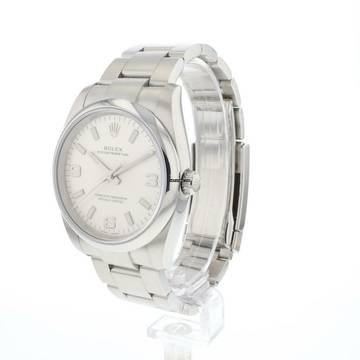  Rolex Oyster Perpetual 34 Silver Dial 