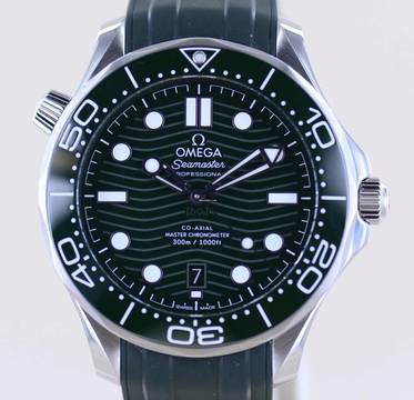  Omega Seamaster Diver 300 M Co-Axial Master Chronometer 42mm Top green Keramik Diver B+P 