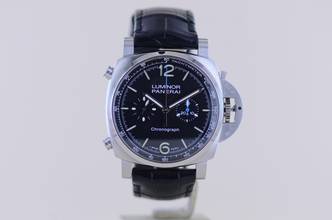 Thumbnail von Officine Paneral Luminor Chronograph 44mm Steel 1109 Black Dial 44mm B+P