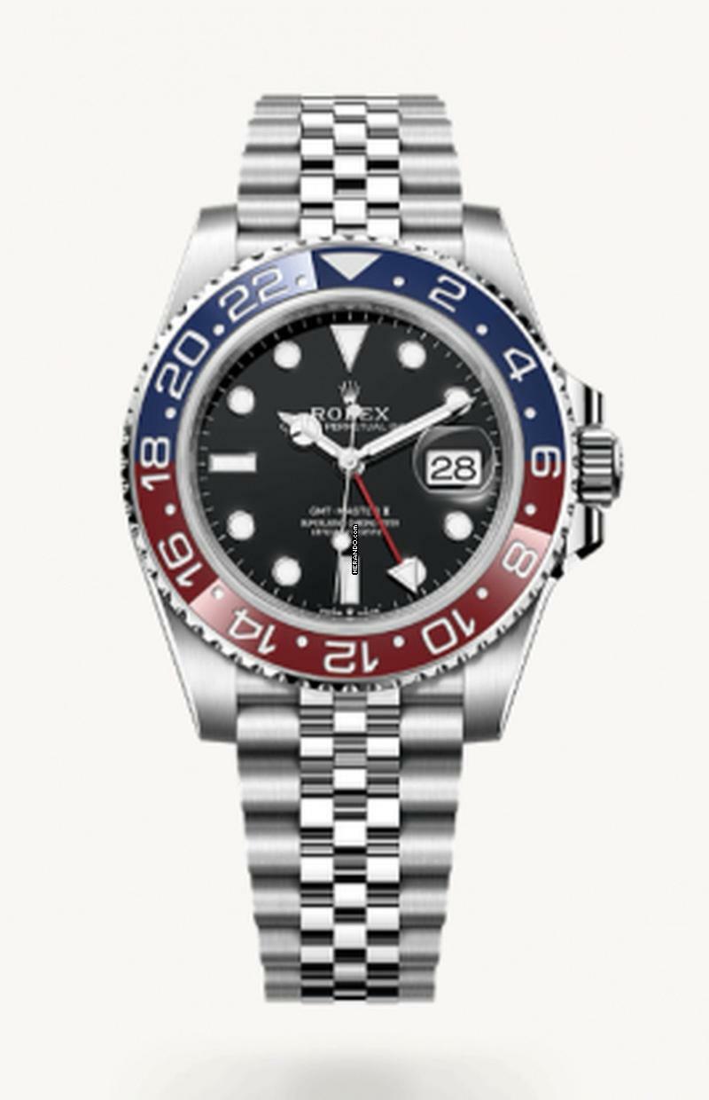  Rolex GMT-Master II Pepsi - Jubilee Bracelet - Official Rolex Service 12/25 - Official Rolex Warranty 12/27 - With Box - 126710BLRO 