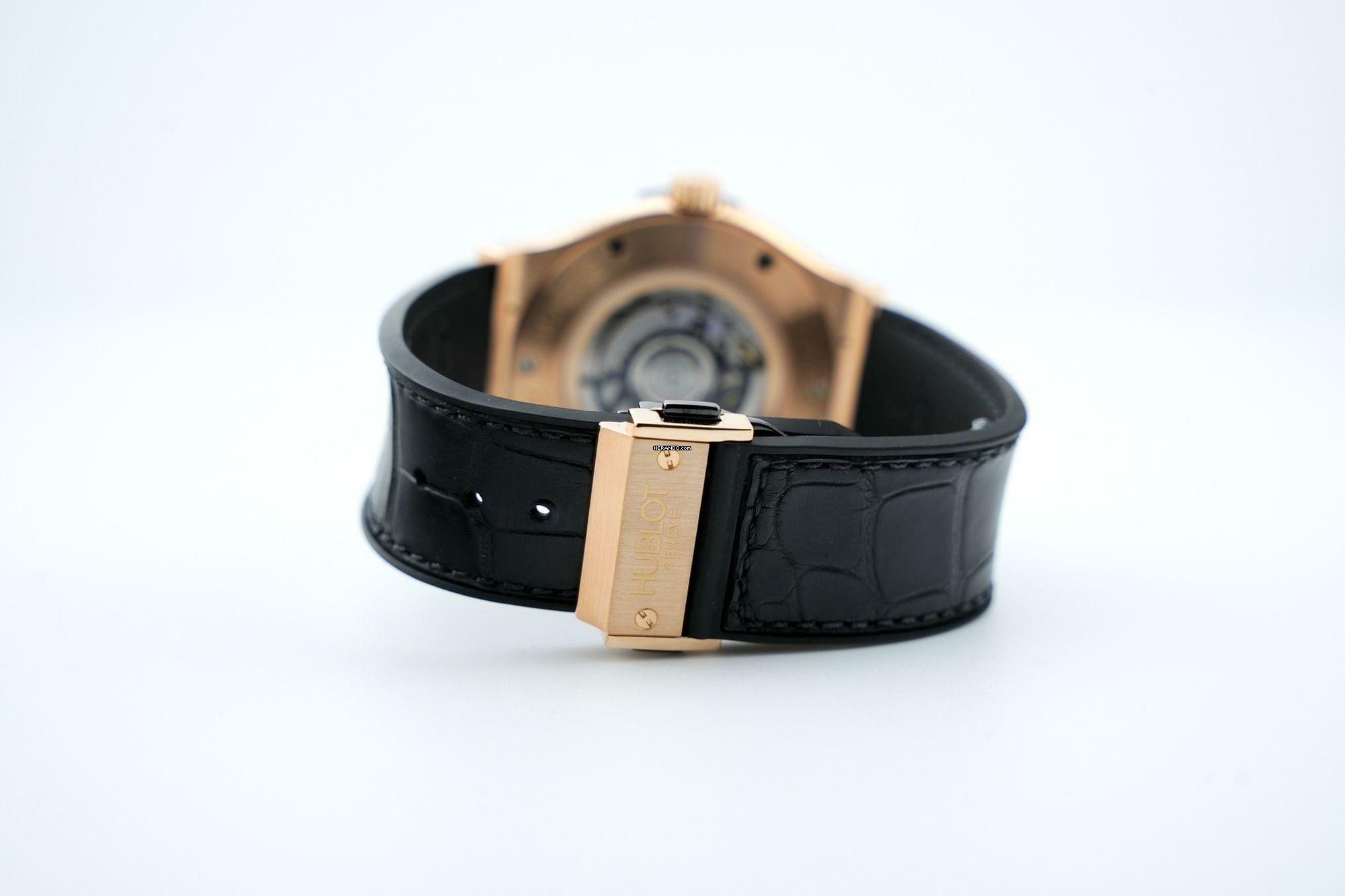 Thumbnail von Hublot Classic Fusion 45 Rose Gold Black Dial - With Box - 511.PX.2610LR