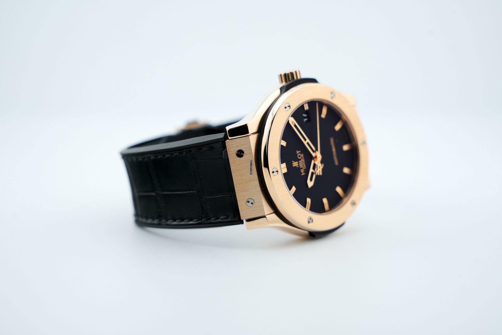 Thumbnail von Hublot Classic Fusion 45 Rose Gold Black Dial - With Box - 511.PX.2610LR