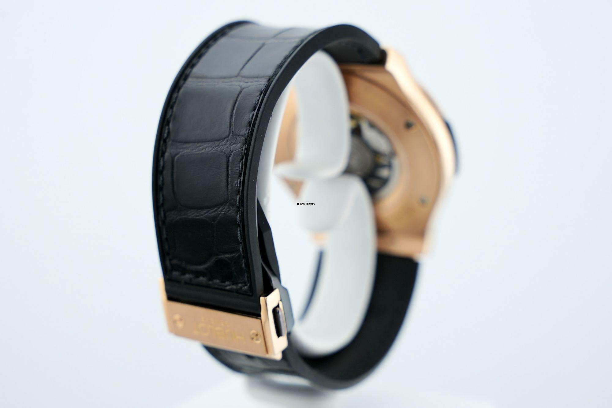 Thumbnail von Hublot Classic Fusion 45 Rose Gold Black Dial - With Box - 511.PX.2610LR