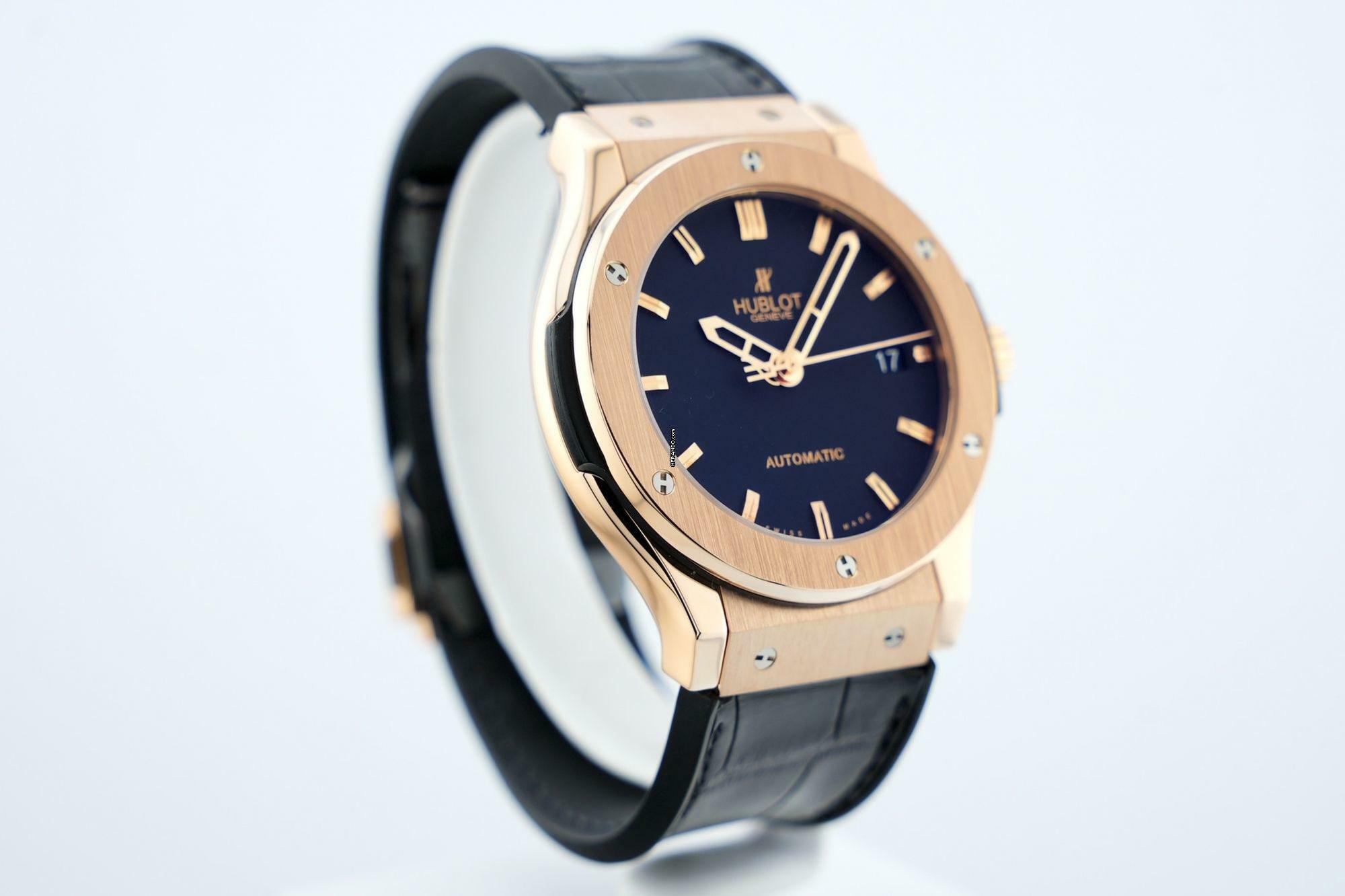 Thumbnail von Hublot Classic Fusion 45 Rose Gold Black Dial - With Box - 511.PX.2610LR
