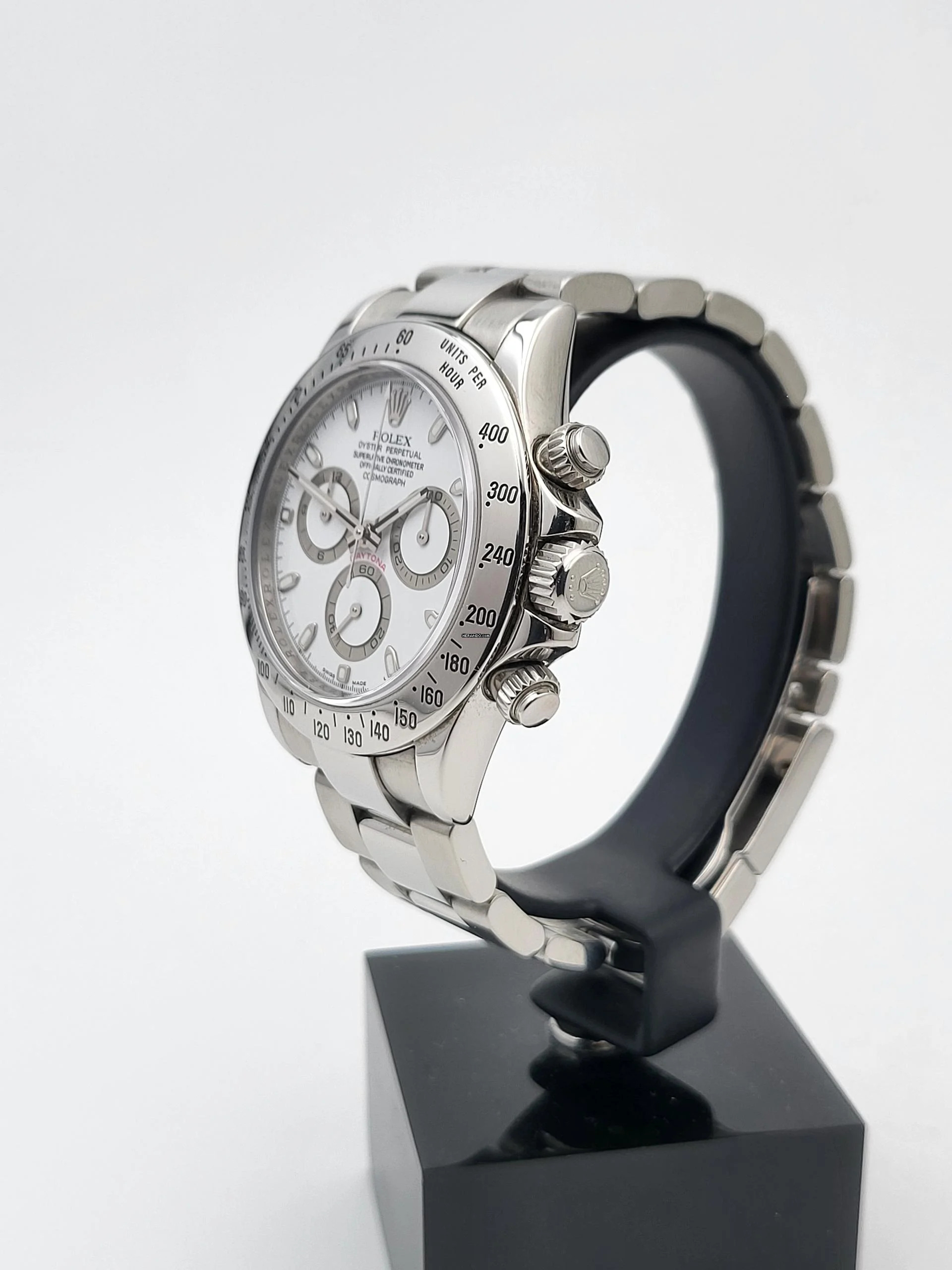  Rolex Daytona white dial rehaut Rolex serviced Full Set 2007 Austria 