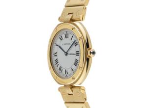 Thumbnail von Cartier Santos Ronde GM Großes Modell Ref.8191 1982 Box&Beschreibung wie Neu Vintage