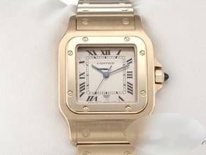 Thumbnail von Cartier Santos Galbée Großes Modell Gelbgold 750 W20009c5 Damen Herren Gold