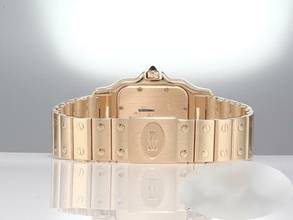 Thumbnail von Cartier Santos Galbée Großes Modell Gelbgold 750 W20009c5 Damen Herren Gold