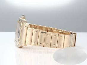 Thumbnail von Cartier Santos Galbée Großes Modell Gelbgold 750 W20009c5 Damen Herren Gold