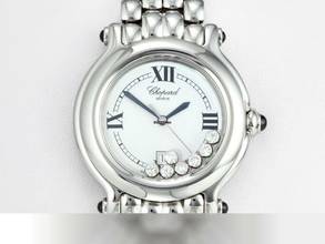 Thumbnail von Chopard Happy Sport Diamonds 32mm 278236 Edelstahl Diamanten Gold