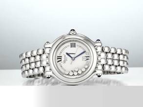 Thumbnail von Chopard Happy Sport Diamonds 32mm 278236 Edelstahl Diamanten Gold