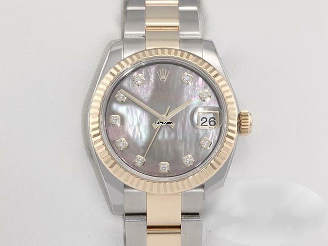 Rolex Lady-Datejust 31mm 178273 2014 Stahl Gelbgold 750 Perlmutt Diamanten