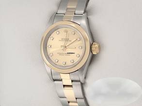 Thumbnail von Rolex Oyster Perpetual Edelstahl Gelbgold 750 Diamanten Automatik Gold
