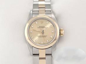 Thumbnail von Rolex Oyster Perpetual Edelstahl Gelbgold 750 Diamanten Automatik Gold