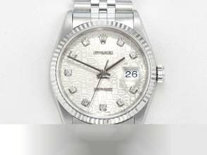 Thumbnail von Rolex Datejust 36 36mm 16234 2003 Stahl Weissgold 750 Diamanten Automatik