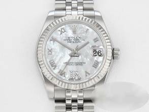 Thumbnail von Rolex Datejust 31 31mm 178274 2018 Stahl Weissgold 750 Perlmutt Diamanten