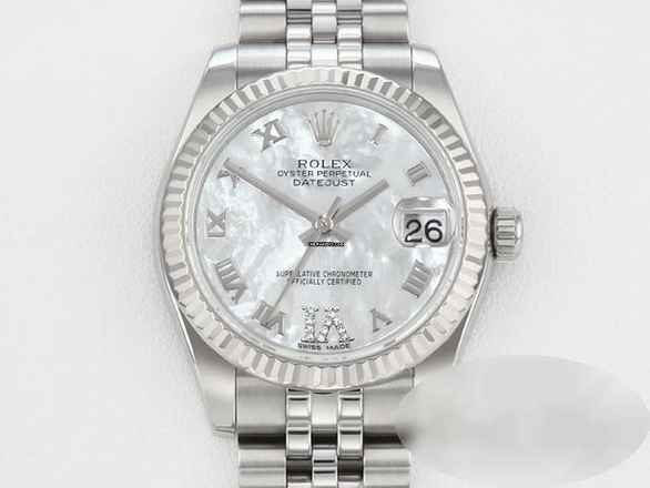  Rolex Datejust 31 31mm 178274 2018 Stahl Weissgold 750 Perlmutt Diamanten 