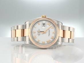 Thumbnail von Rolex Datejust 36 36mm 116231 2011 Stahl Rosegold 750 Automatik Stainless Steel 18kt Rose Gold Oyster-band Chronometer White Dial