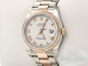Thumbnail von Rolex Datejust 36 36mm 116231 2011 Stahl Rosegold 750 Automatik Stainless Steel 18kt Rose Gold Oyster-band Chronometer White Dial