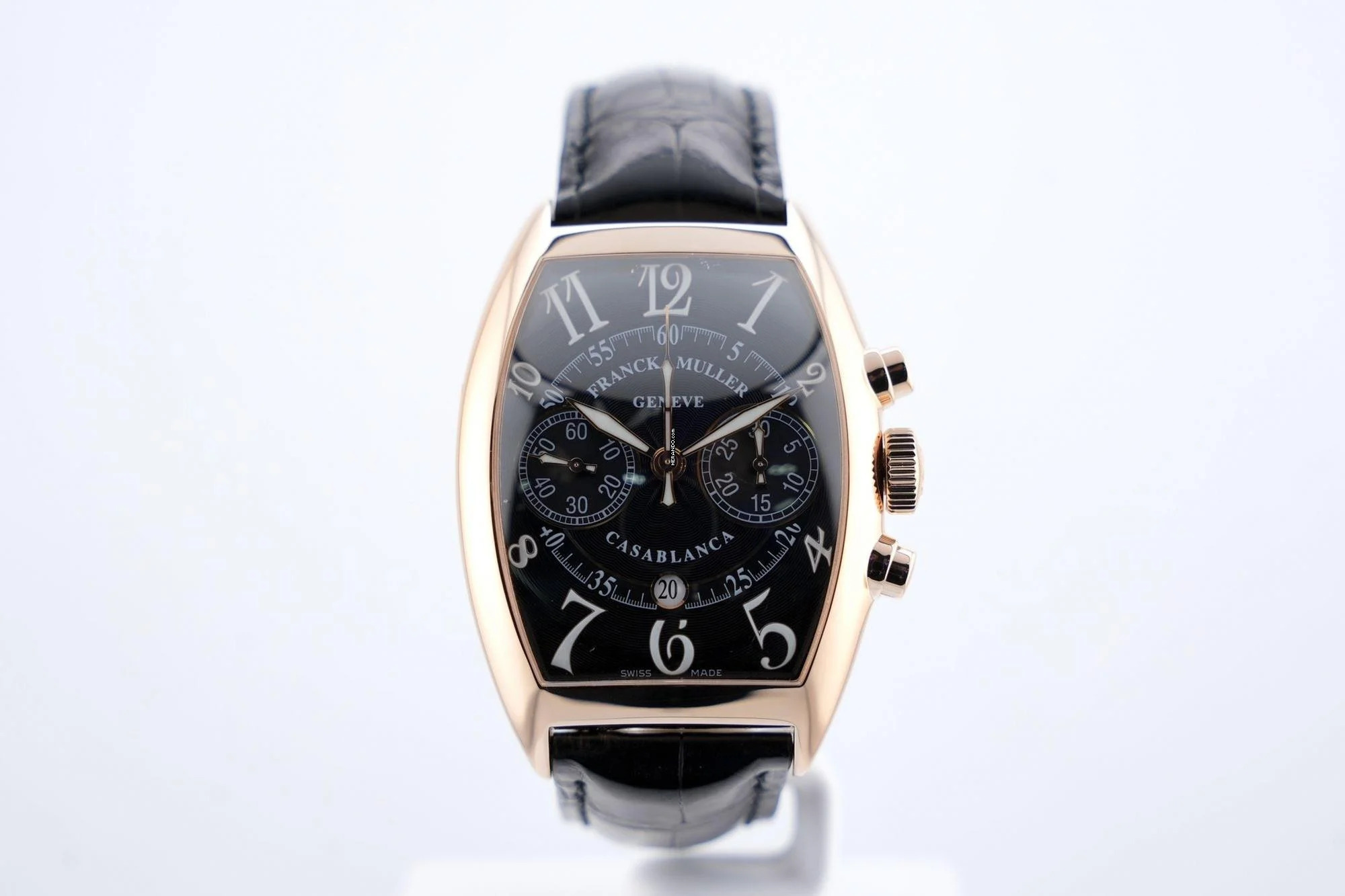  Franck Muller Casablanca Chronograph Pink Gold - Black Dial - 24 Months Warranty - 8880 C CC DT 