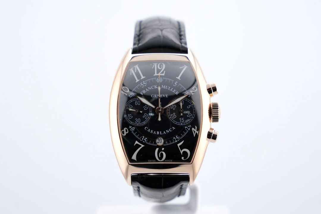  Franck Muller Casablanca Chronograph Pink Gold - Black Dial - 24 Months Warranty - 8880 C CC DT 