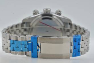 Thumbnail von Tudor Heritage Black Bay Chronograph 79360N Tiffany Flamingo Blue Dial Verklebt Stickers