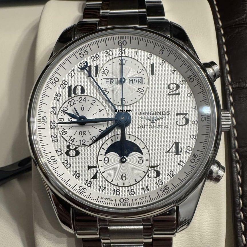  Longines Master Collection CHRONO MOONPHASE NEW FULL SET 
