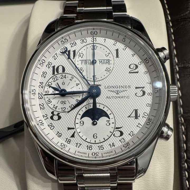  Longines Master Collection CHRONO MOONPHASE NEW FULL SET 
