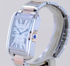 Thumbnail von Cartier Tank Anglaise XL Automatic Steel Gold Dresswatch rar roman Dial Date