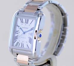 Thumbnail von Cartier Tank Anglaise XL Automatic Steel Gold Dresswatch rar roman Dial Date