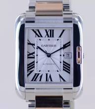 Thumbnail von Cartier Tank Anglaise XL Automatic Steel Gold Dresswatch rar roman Dial Date