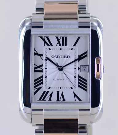  Cartier Tank Anglaise XL Automatic Steel Gold Dresswatch rar roman Dial Date 