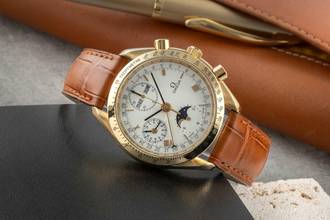 Thumbnail von Omega Speedmaster Golden Gate Chronograph 18K Gold Ref. 3131.20 Papiere