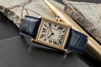 Thumbnail von Cartier Tank Louis Cartier 18k (0,750) Gold Quarz Herrenuhr W1529756 Klassiker