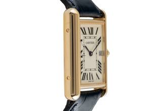 Thumbnail von Cartier Tank Louis Cartier 18k (0,750) Gold Quarz Herrenuhr W1529756 Klassiker
