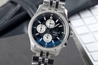 Thumbnail von Breitling Bentley Mark VI Chronograph Stahl / Platin Ref P1936212/B977 Papiere