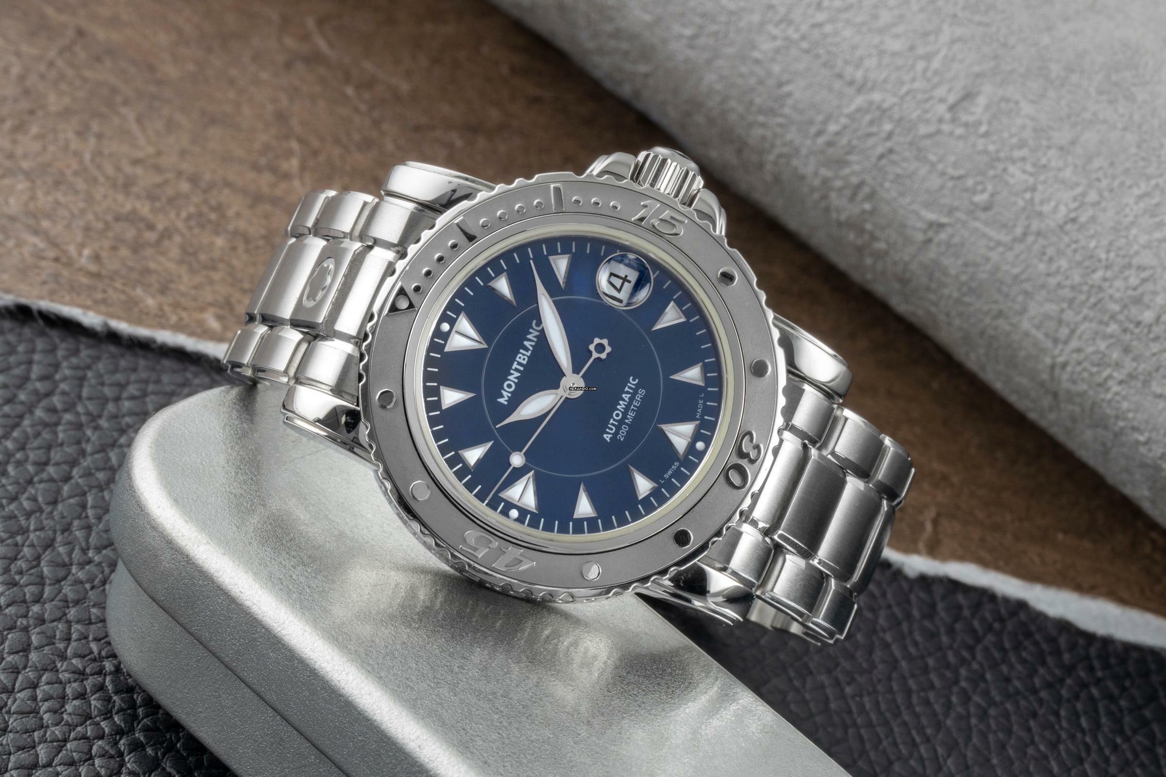 Thumbnail von Montblanc Sport Meisterstück Automatik Edelstahl Saphirglas Ref. 7035