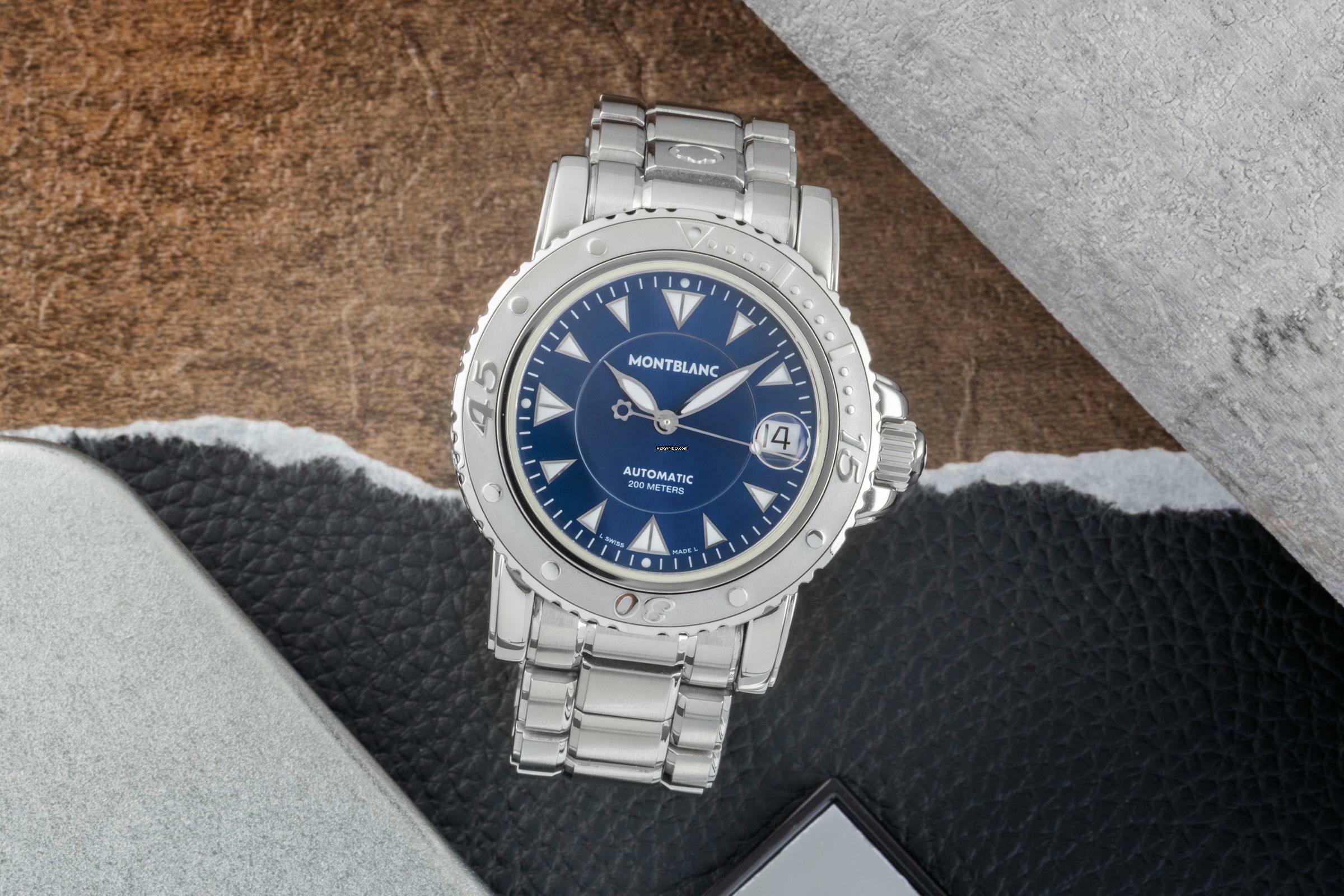 Thumbnail von Montblanc Sport Meisterstück Automatik Edelstahl Saphirglas Ref. 7035