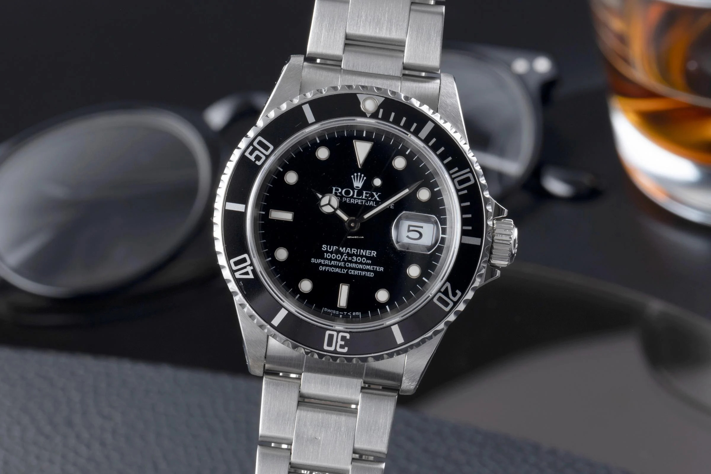  Rolex Submariner Date 40 Stahl Automatik Herrenuhr Ref. 16610 T-Serie 