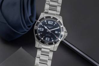 Thumbnail von Longines HydroConquest Hydro Conquest Stahl Automatik Herrenuhr Ref. L3.642.4.56.6 B&P 2012