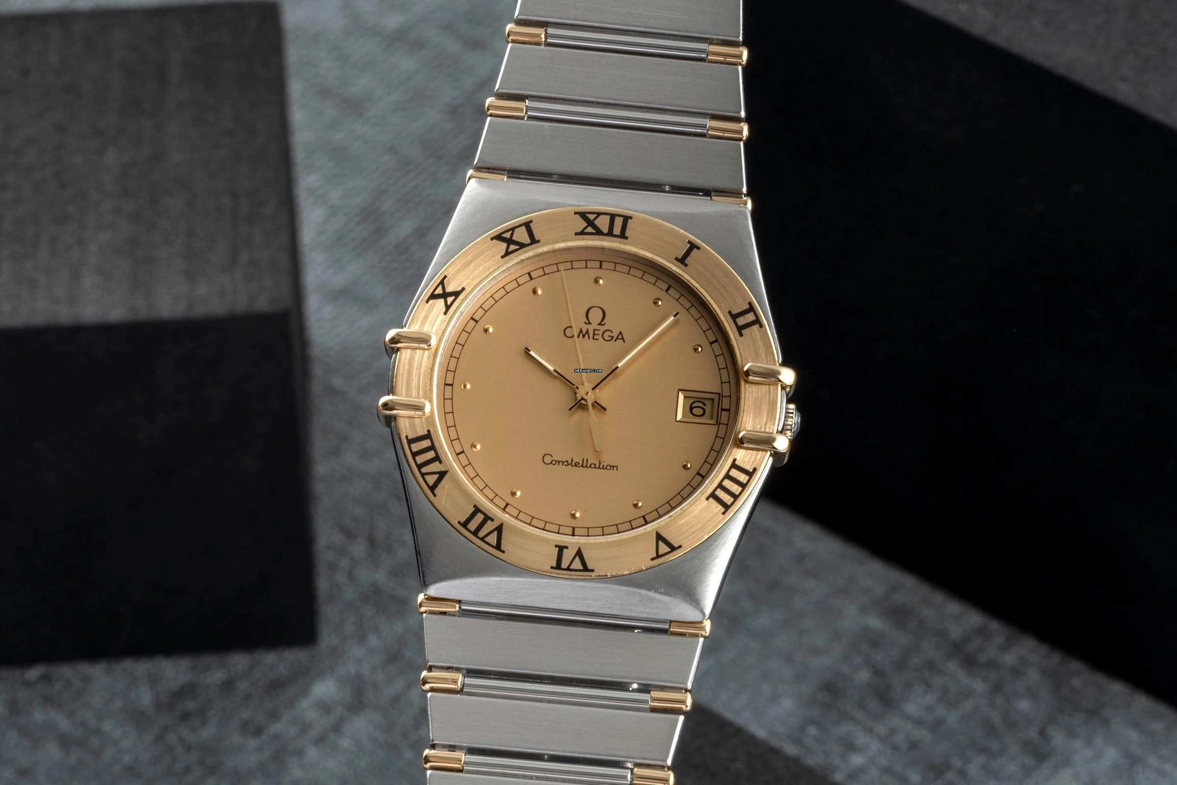 Omega Constellation Quartz Stahl / Gold Quarz Herrenuhr Ref. 1310.10.00 Klassiker
