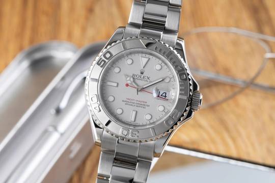  Rolex Yacht-Master 40 Oyster Stahl Platin Automatik Herren Ref. 16622 V-Serie 