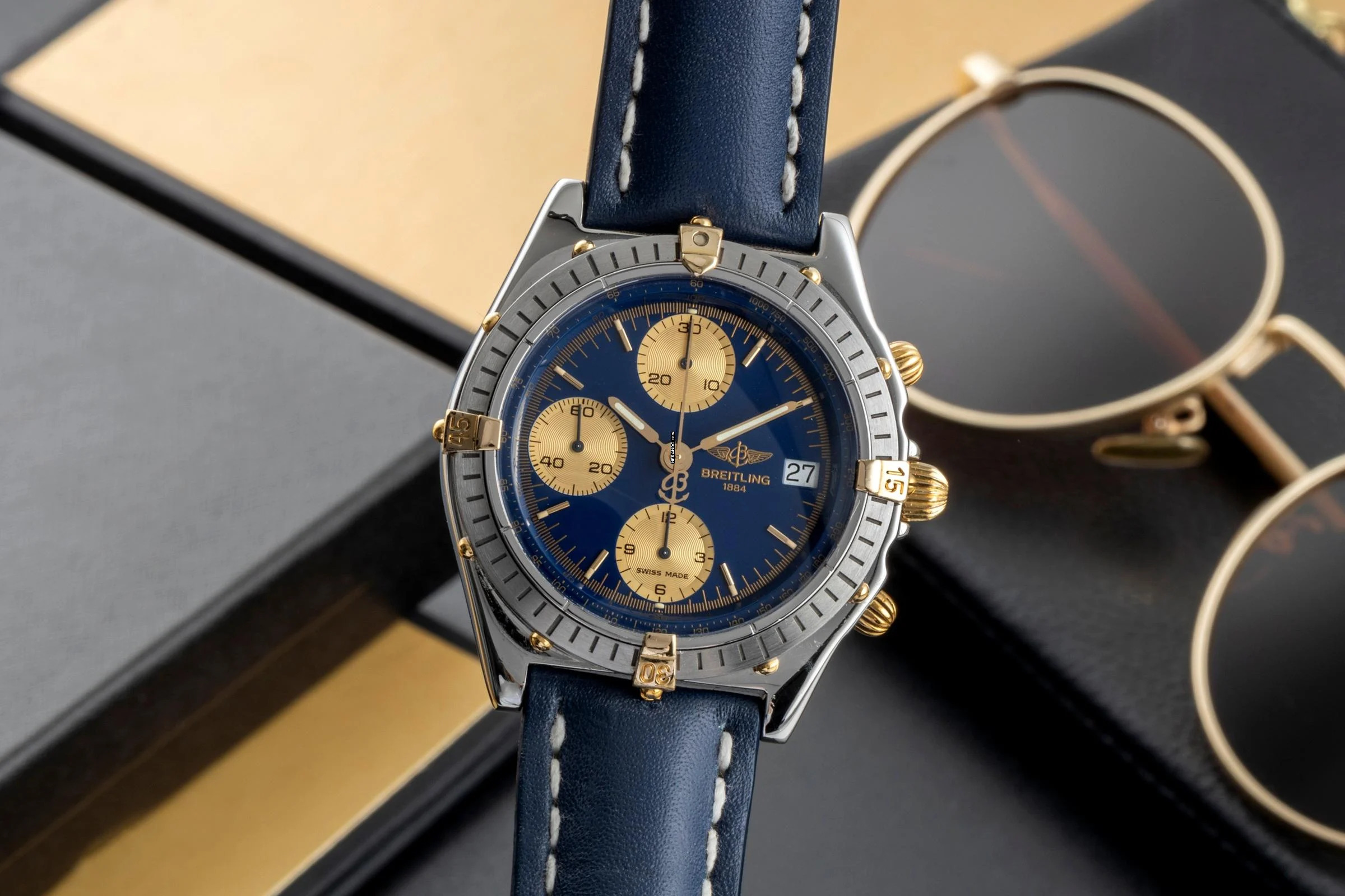 Breitling Chronomat Stahl / vergoldet Automatik Ref 81.950 B13047 Klassiker